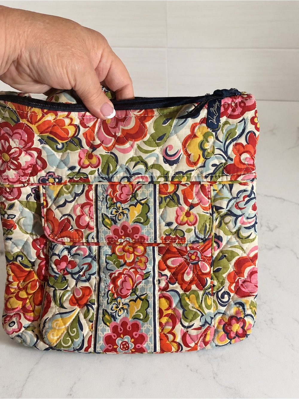 Vera Bradley Hope Garden Mailbag Crossbody Retired Floral Quilted Purse